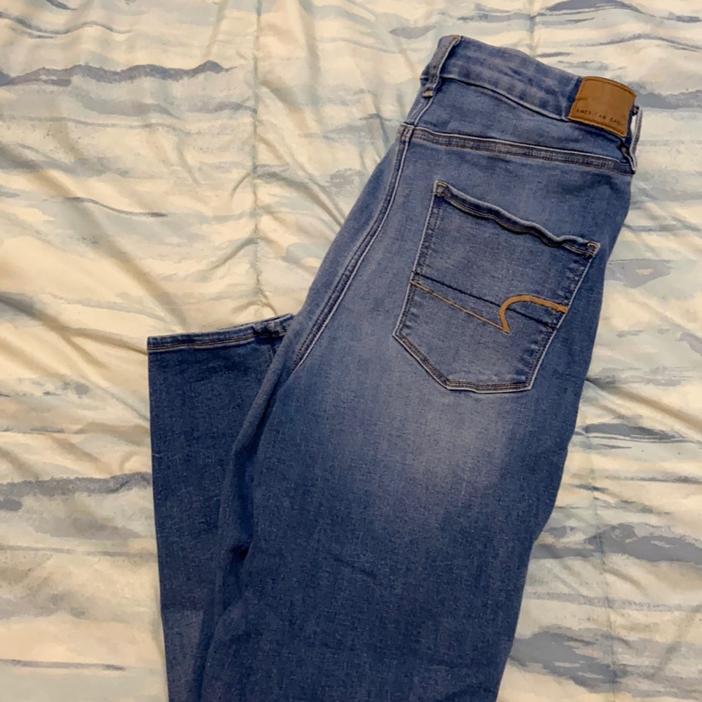 high rise american eagle jeans